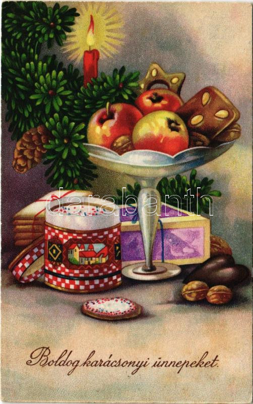 Boldog karácsonyi ünnepeket! / Christmas greeting. Amag 2862. litho