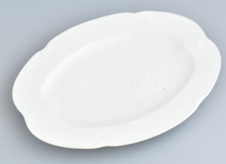 Drasche porcelán pecsenyés tál. Fehér mázas, jelzett, hibátlan 36 cm