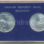 1973. 50Ft Ag + 100Ft Ag 'Petőfi' pár eredeti MNB plasztiktokban, tanúsítványokkal T:BU Adamo EM41, EM42