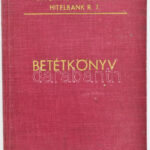 1944 Felső-magyarországi Hitelbank Rt. betétkönyve, nem zsidó bélyegzéssel