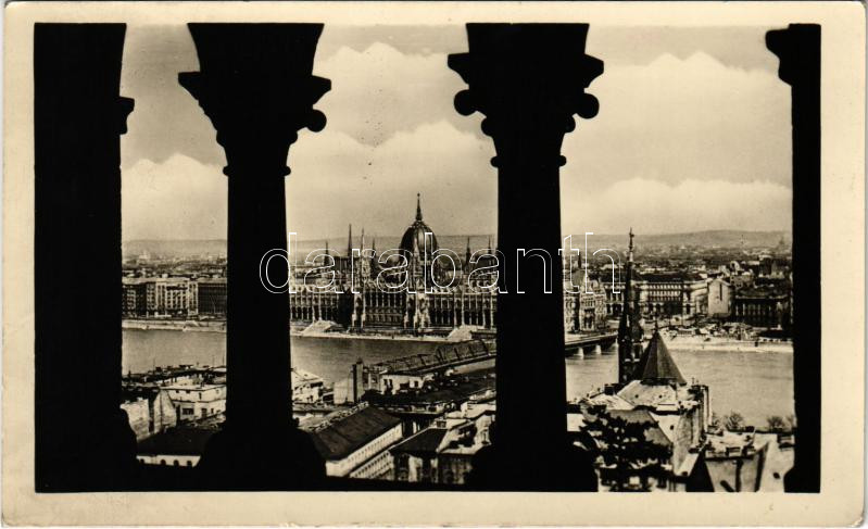 Budapest, Kossuth híd, Országház, Parlament. Képzőművészeti Alap Kiadóvállalat (EK)