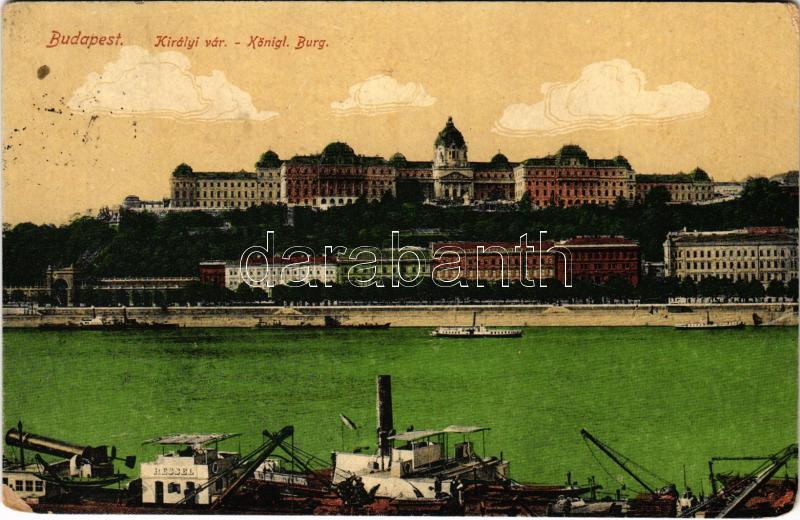 1921 Budapest I. Királyi vár (kopott sarkak / worn corners)