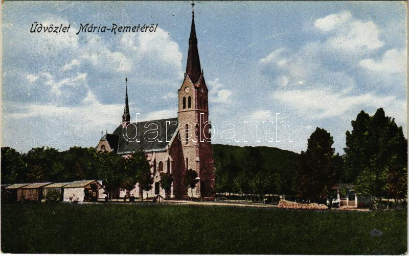 1920 Budapest II. Máriaremete, Mária-Remete; Kegytemplom. 37 Mária-Remetei Boldogasszony Kápolna Egylet kiadása