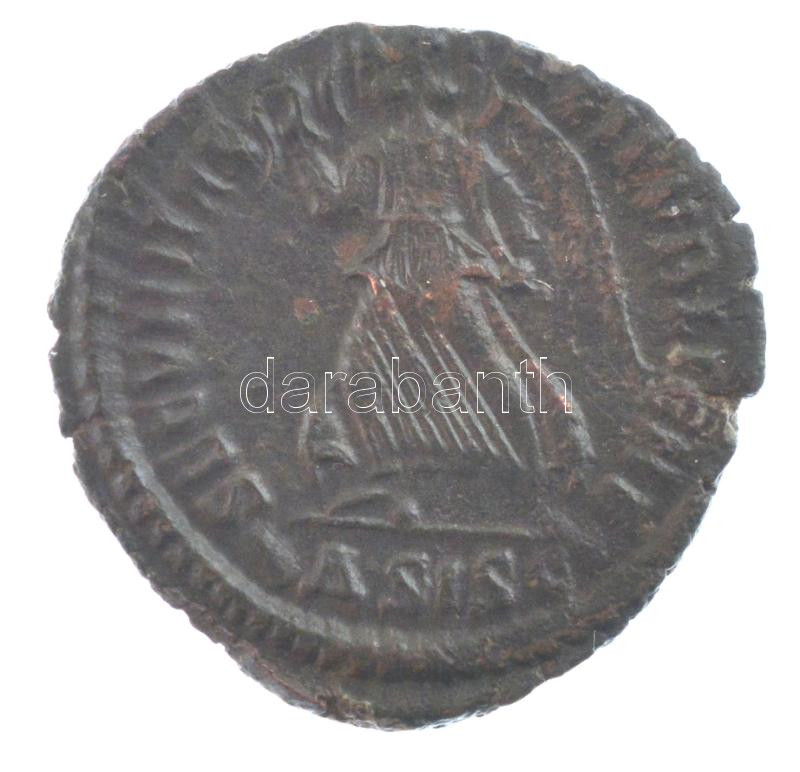 Római Birodalom / Siscia / I. Valentinianus 364-367. AE3 (2,22g) T:XF Roman Empire / Siscia / Valentinianus I 364-367. AE3 'DN VALENTINI-ANVS PF AVG / SECVRITAS-REIPVBLICAE - ASISC' (2,22g) C:XF - Image 2