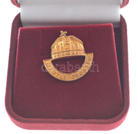 DN 'Magyar örökség' aranyozott, modern fém jelvény dísztokban T:UNC