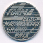 Fülöp Zoltán (1951-) 1986. 'Hungaroring - Forma 1 Első Magyarországi Grand Prix' Cu-Ni emlékérem kapszulában (32mm) T:PP