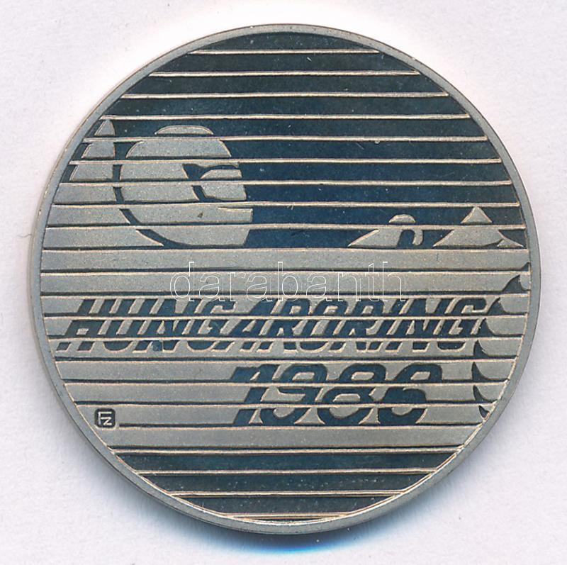Fülöp Zoltán (1951-) 1986. 'Hungaroring - Forma 1 Első Magyarországi Grand Prix' Cu-Ni emlékérem kapszulában (32mm) T:PP - Image 2