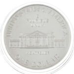 Amerikai Egyesült Államok 1993D 1$ Ag 'Jognyilatkozat' tanúsítvánnyal, dísztokban T:UNC USA 1993D 1 Dollar Ag 'Bill of Rights' with certificate, in display case C:UNC Krause KM#241
