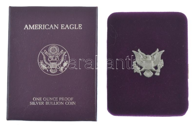 Amerikai Egyesült Államok 1988S 1$ Ag tanúsítvánnyal, dísztokban T:PP USA 1988S 1 Dollar Ag with certificate in display case C:PP Krause KM#273 - Image 3