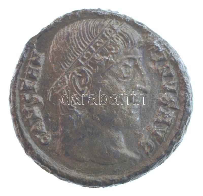 Római Birodalom / Cyzicus / I. Constantinus 325-326. AE3 (4,26g) T:XF Roman Empire / Cyzicus / Constantine I 325-326. AE3 'CONSTAN-TINVS AVG / PROVIDEN-TIAE AVGG - SMKA dot' (4,26g) C:XF