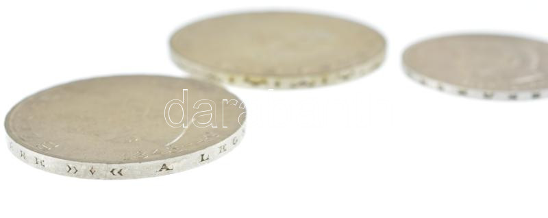 1948. 5Ft Ag 'Petőfi' + 10Ft Ag 'Széchenyi' + 20Ft Ag 'Táncsics' 'Szabadságharc sor' T:1- patina, egyiken karc / Hungary 1948. 5 Forint Ag 'Pefőgi' + 10 Forint Ag 'Széchenyi' + 20 Forint Ag 'Táncsics' C:AU patina, one with scratch Adamo EM1, - Image 3