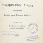 Moltke, Helmuth Graf von: Moltkes kriegsgeschichtliche Arbeiten. Geschichte des Krieges gegen Dänemark 1848-49. Moltkes militärische Werke Band III. Erster Theil. Berlin, 1893, Ernst Mittler & Sohn. X+484p.+ 4 t. + 6 melléklet (térkép).