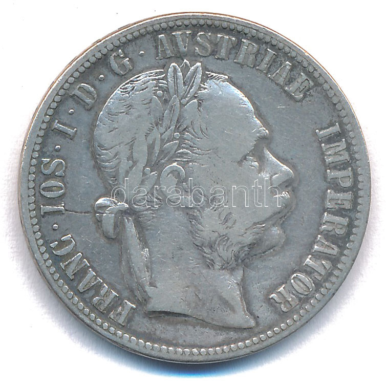 Ausztria 1887. 1Fl Ag 'Ferenc József' T:VF,F karc Austria 1887. 1 Florin Ag 'Franz Joseph' C:VF,F scratched Krause KM#2222