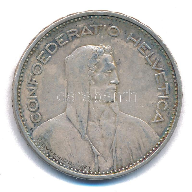Svájc 1931B 5Fr Ag T:2 patina Switzerland 1931B 5 Francs Ag C:XF Krause KM#402 - Image 2