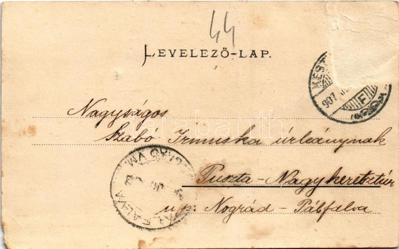 1907 Balaton-tava, Kivonuló halászok. Mérei Ignác kiadása 212. 1905. (Rb) - Image 2