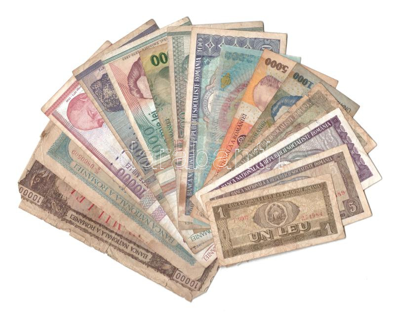 Románia 1945-1999. 1L-10.000L (15xklf) T:F-G Romania 1945-1999. 1 Leu - 10.000 Lei (15xdiff) C:F-G
