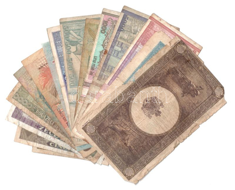 Románia 1945-1999. 1L-10.000L (15xklf) T:F-G Romania 1945-1999. 1 Leu - 10.000 Lei (15xdiff) C:F-G - Image 2