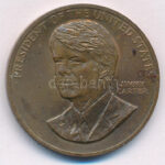 Amerikai Egyesült Államok DN 'Jimmy Carter' bronz emlékérem (33,5mm) T:AU USA ND 'Jimmy Carter' bronze commemorative medallion (33,5mm) C:AU
