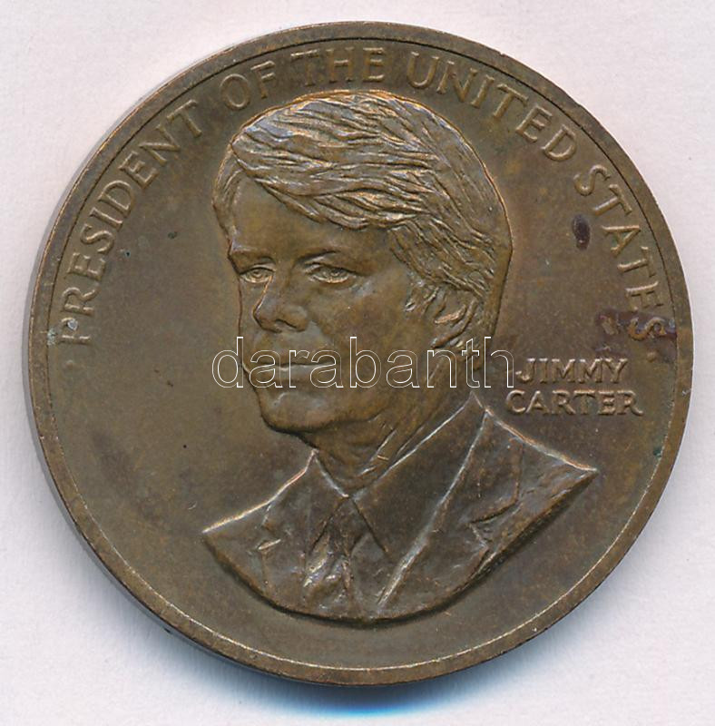 Amerikai Egyesült Államok DN 'Jimmy Carter' bronz emlékérem (33,5mm) T:AU USA ND 'Jimmy Carter' bronze commemorative medallion (33,5mm) C:AU