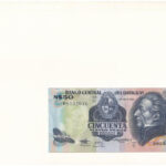 Uruguay 1989. 50P borítékban, alkalmi bélyeggel és bélyegzéssel T:AU kissé hullámos papír Uruguay 1989. 50 Pesos in envelope with stamps and cancellations C:AU slightly wavy paper - Image 2