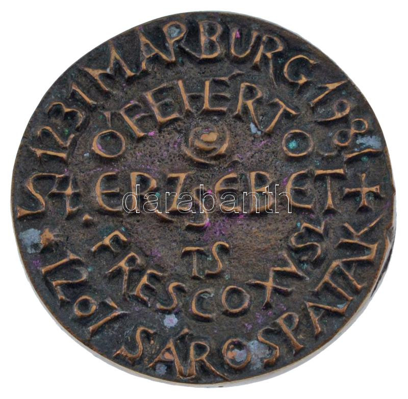 Tóth Sándor (1933-) DN 'Tóth Sándor - Marburg, Ófehértó, Sárospatak' kétoldalas öntött bronz érem (45mm) T:AU - Image 2