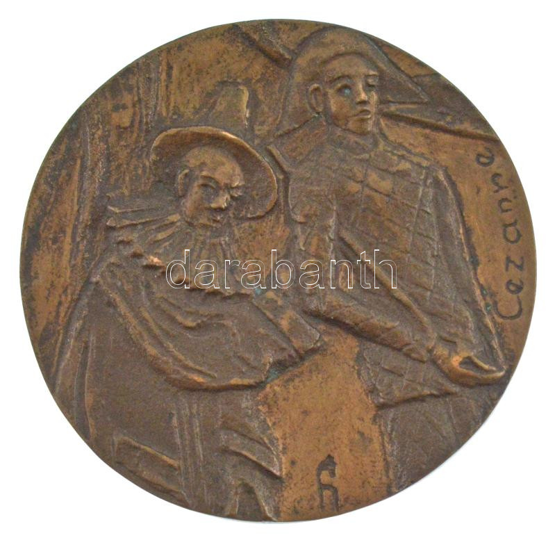 Farkas István Béla (1915-2005) DN 'Cézanne' kétoldalas bronz emlékérem (88mm) T:AU - Image 2