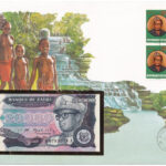 Zaire 1991. 20.000Z felbélyegzett borítékban, bélyegzéssel T:UNC Zaire 1991. 20.000 Zaires in envelope with stamp and cancellation C:UNC