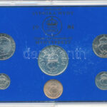 Svédország 1984. 5ö-5K (6xklf) forgalmi szett műanyag tokban T:UNC Sweden 1984. 5 Öre - 5 Kronor (6xdiff) coin set in plastic case C:UNC