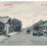 Gyulafehérvár, Alba Iulia; Deák Ferenc utca, Salamon Mátyás üzlete / street view, shops (r)