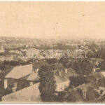 1917 Dés, Dej; látkép a zsinagógával. Gálócsi Samu kiadása / general view with synagogue (ázott sarok / wet corner)