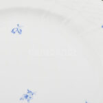 Herendi kék virágmintás 8 db lapos tányér, jelzett, kis kopással, 27 cm - Image 3
