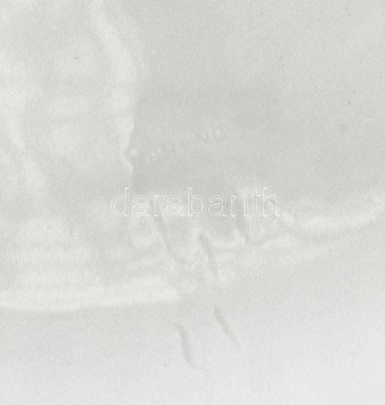 Herendi kék virágmintás ragutál, jelzett, kis kopással, 25 cm - Image 4