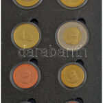 Vatikán 2006. 1c-2E (8xklf) próbaveret forgalmi sor karton dísztokban, tanúsítvánnyal T:1 Vatican 2006. 1 Cent - 2 Euro (8xdiff) trial strike coin set in cardboard case, with certificate C:UNC