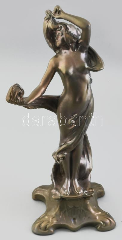 Zsolnay jelzéssel!!!, Garancia nincs!!! Női figura, fajansz, kis lepattanásokkal, kopásokkal. m: 46 cm