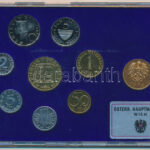 Ausztria 1984. 2gr-20Sch (8xklf) forgalmi sor + Bécsi Verde zseton, eredeti tokban T:PP Austria 1984. 2 Groschen - 20 Schilling (8xdiff) coin set + Vienna Mint token, in original case C:PP - Image 2