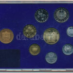 Ausztria 1984. 2gr-20Sch (8xklf) forgalmi sor + Bécsi Verde zseton, eredeti tokban T:PP Austria 1984. 2 Groschen - 20 Schilling (8xdiff) coin set + Vienna Mint token, in original case C:PP - Image 3