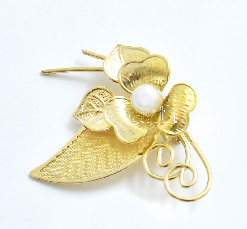 Bizsu bross, retró. 6 cm
