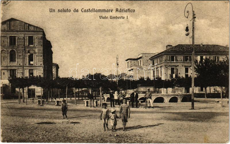 Pescara, Castellamare Adriatico; Viale Umberto I / street view (EB)