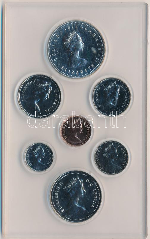 Kanada 1978. 1c-1$ forgalmi sor (7xklf) műanyag tokban, közte 1$ Ag 'Nemzetközösségi Játékok' T:BU Canada 1978. 1 Cent - 1 Dollar (7xdiff) in plastic case, within 1 Dollar Ag 'Commonwealth Games' C:BU - Image 2