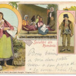 Salutari din Romania / Greetings from Romania! Romanian folklore. Editura Ad. Maier & D. Stern. Art Nouveau, floral (EK)