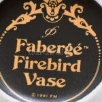 Fabergé Firebird porcelán váza. Matricás, jelzett, hibátlan. 25 cm, - Image 3
