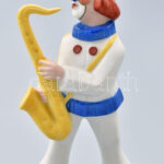 Hutschenreuther bohóc. Biszkvit porcelán, kézzel festett, jelzett, hibátlan. 11 cm