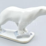 Jegesmedve. Román porcelán figura, jelzett, hibátlan 20 cm