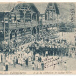 1905 Calimanesti, Baile Calimanesti; O di de sarbatore in curtea bailor / Romanian folklore, spa (EK)