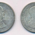 1930. 5P Ag 'Horthy jobbra' (2x) T:3 patina, ph. Adamo P8