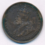 Jersey 1923. 1/12Sh bronz 'V. György' T:XF,VF ph. Jersey 1923. 1/12 Shilling bronze 'George V' C:XF,VF edge error Krause KM#14