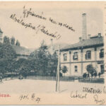 1901 Resicabánya, Resicza, Recita, Resita; utca, templom. Ifj. Neff K. kiadása / street view, church (b)