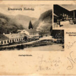 1901 Nadrág, Nadrag, Steinacker; Vasgyár, Kohó és vasöntöde, irodaépületek. E. Beutl kiadása / Amtsgebäude, Hochofenanlage, Eisengiesserei / iron works, blast furnace, iron foundry, office buildings (szakadás / tear)