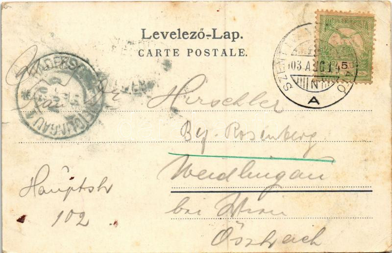 1903 Újtátrafüred, Neu-Schmecks, Novy Smokovec (Magas-Tátra, Vysoké Tatry); (EK) - Image 2