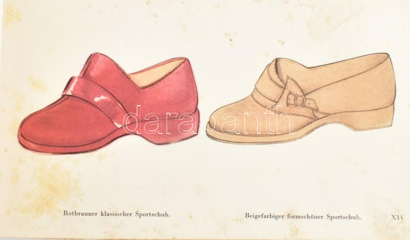 cca 1940-1950 Francia cipőkatalógus, 38 illusztrált oldallal, sérült - Image 2